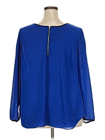 Sharagano Long Sleeve Blouse (view 2)