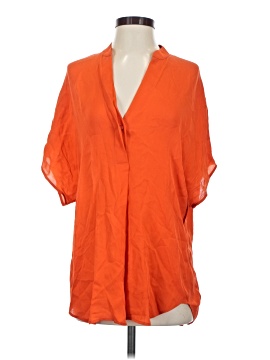 Vince. Short Sleeve Silk Top (view 1)