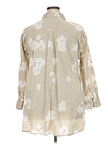 Universal Standard 3/4 Sleeve Button-Down Shirt (view 2)