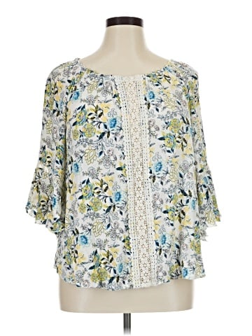 Studio JPR 3/4 Sleeve Blouse (view 1)