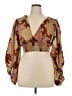 Live 4 Truth 100% Polyester Brown 3/4 Sleeve Blouse Size XL - photo 1