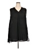 DR2 100% Polyester Black Sleeveless Blouse Size 2X - photo 1