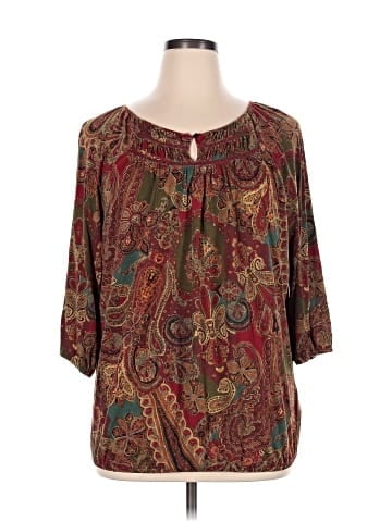 Lauren by Ralph Lauren 3/4 Sleeve Blouse (view 1)