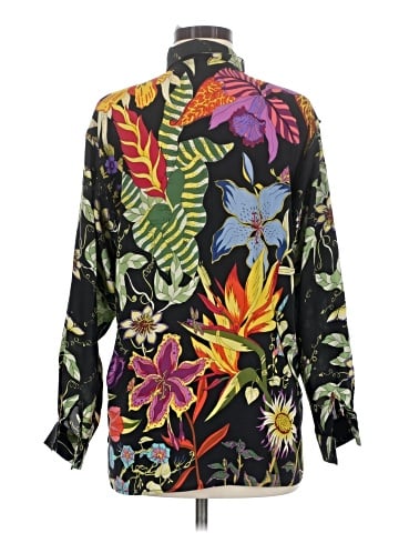 Lillie Rubin Long Sleeve Silk Top (view 2)