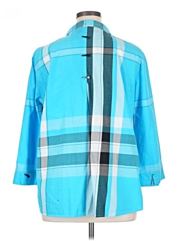 Ali Miles 3/4 Sleeve Button-Down Shirt (view 2)