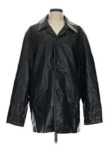 Calvin Klein Faux Leather Jacket (view 1)