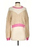 Lovers + Friends Color Block Pink Pullover Sweater Size XS - photo 1