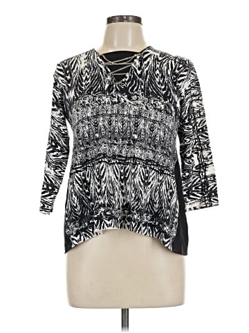 August Silk 3/4 Sleeve Blouse (view 1)