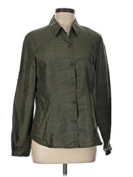 Dana Buchman Long Sleeve Silk Top (view 1)