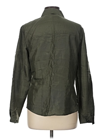 Dana Buchman Long Sleeve Silk Top (view 2)