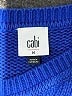 CAbi Floral Blue Pullover Sweater Size M - photo 7