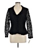 Talbots 100% Nylon Black Long Sleeve Blouse Size 12 Petite - photo 1