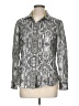 Robert Graham 100% Linen Paisley Silver Long Sleeve Button-Down Shirt Size L (estimated) - photo 1