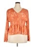 DR2 Orange Long Sleeve Blouse Size XXL - photo 1