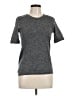 Athleta Tweed Gray Short Sleeve Turtleneck Size L - photo 1