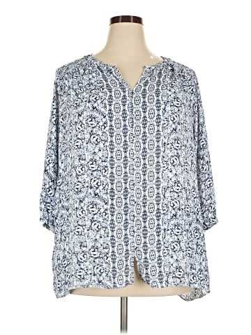 Rose + Olive 3/4 Sleeve Blouse (view 1)