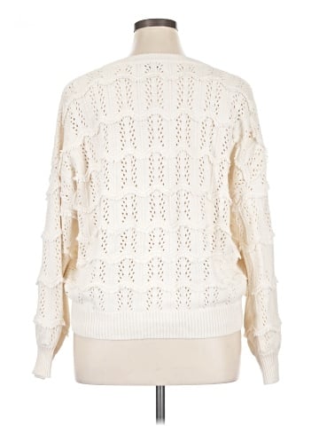 Madewell V-Neck Fringe Pullover Sweater (view 2)