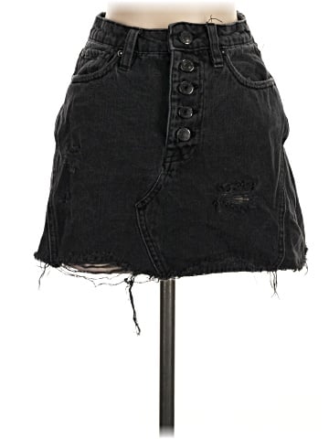 We the Free Denim Skirt (view 1)