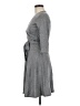 Talbots Chevron-herringbone Gray Casual Dress Size Med Petite - photo 5