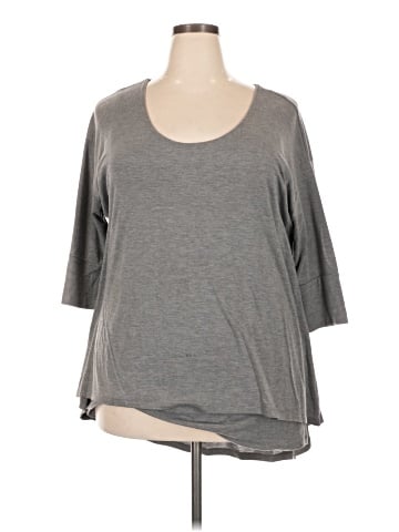 Lane Bryant Outlet 3/4 Sleeve T-Shirt (view 1)
