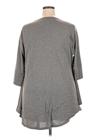 Lane Bryant Outlet 3/4 Sleeve T-Shirt (view 2)
