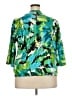Kim Rogers Print Green Jacket Size 2X - photo 2