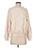 Pull&Bear Solid Ivory Pullover Sweater Size S - photo 1