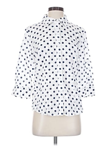 Karen Scott 3/4 Sleeve Button-Down Shirt (view 1)