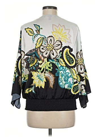 White House Black Market 3/4 Sleeve Blouse (view 2)