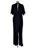 Monki 100% Polyester Solid Black Jumpsuit Size L - photo 2
