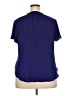 Apt. 9 100% Polyester Blue Short Sleeve Blouse Size XXL - photo 2