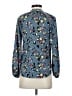 Ann Taylor 100% Polyester Floral Blue 3/4 Sleeve Blouse Size XXS (petite) - photo 2
