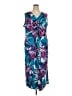 Catherines Tropical Blue Casual Dress Size 2X - photo 1