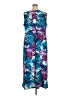 Catherines Tropical Blue Casual Dress Size 2X - photo 2