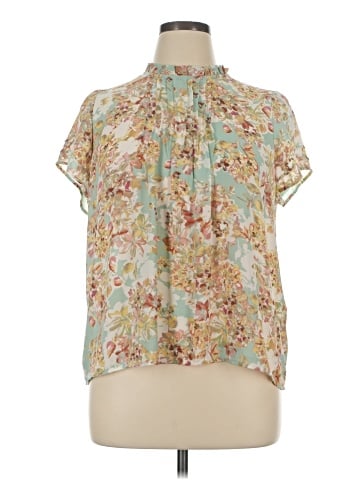Rose + Olive Short Sleeve Blouse (view 1)