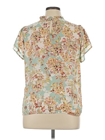 Rose + Olive Short Sleeve Blouse (view 2)