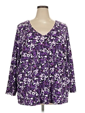 Roaman's 3/4 Sleeve T-Shirt (view 1)