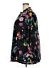 Lane Bryant 100% Polyester Floral Black 3/4 Sleeve Blouse Size 22 - 24 Plus - photo 5
