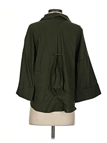 Zara 3/4 Sleeve Button-Down Shirt (view 2)
