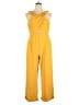 Nicole Miller Solid Yellow Jumpsuit Size 16 - photo 1