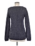 Tribal Metallic Purple Blue Pullover Sweater Size M - photo 2