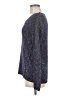 Tribal Metallic Purple Blue Pullover Sweater Size M - photo 5