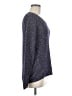Tribal Metallic Purple Blue Pullover Sweater Size M - photo 4