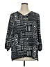 Mario Serrani 100% Polyester Black 3/4 Sleeve Blouse Size XL - photo 1