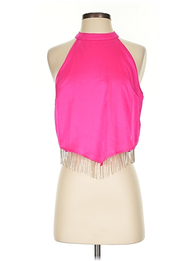 Pre-owned Blue B Sleeveless Blouse In Pink
