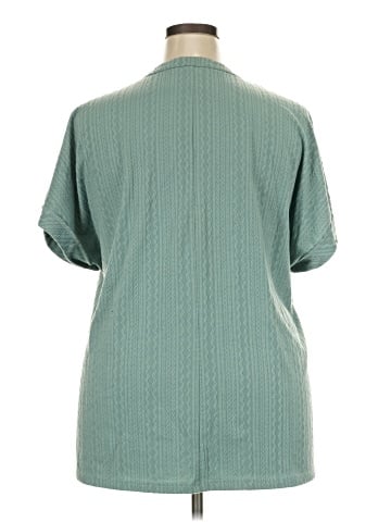Shein Curve Short Sleeve Blouse (view 2)