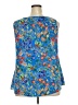 Rose + Olive Blue Sleeveless Blouse Size 2X - photo 2