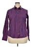Lands' End 100% Baumwolle Checkered-gingham Red Long Sleeve Button-Down Shirt Size 18 - photo 1