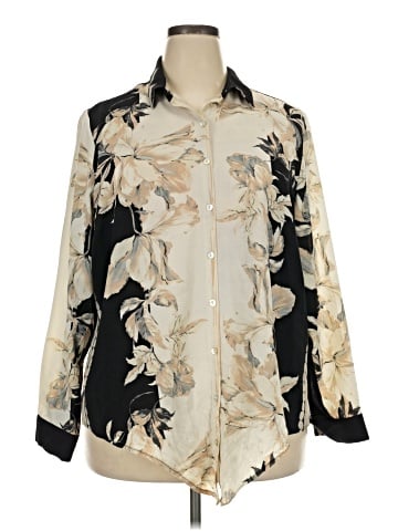 Roz & Ali Long Sleeve Blouse (view 1)