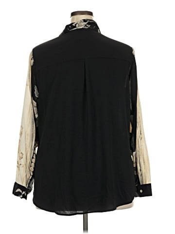Roz & Ali Long Sleeve Blouse (view 2)